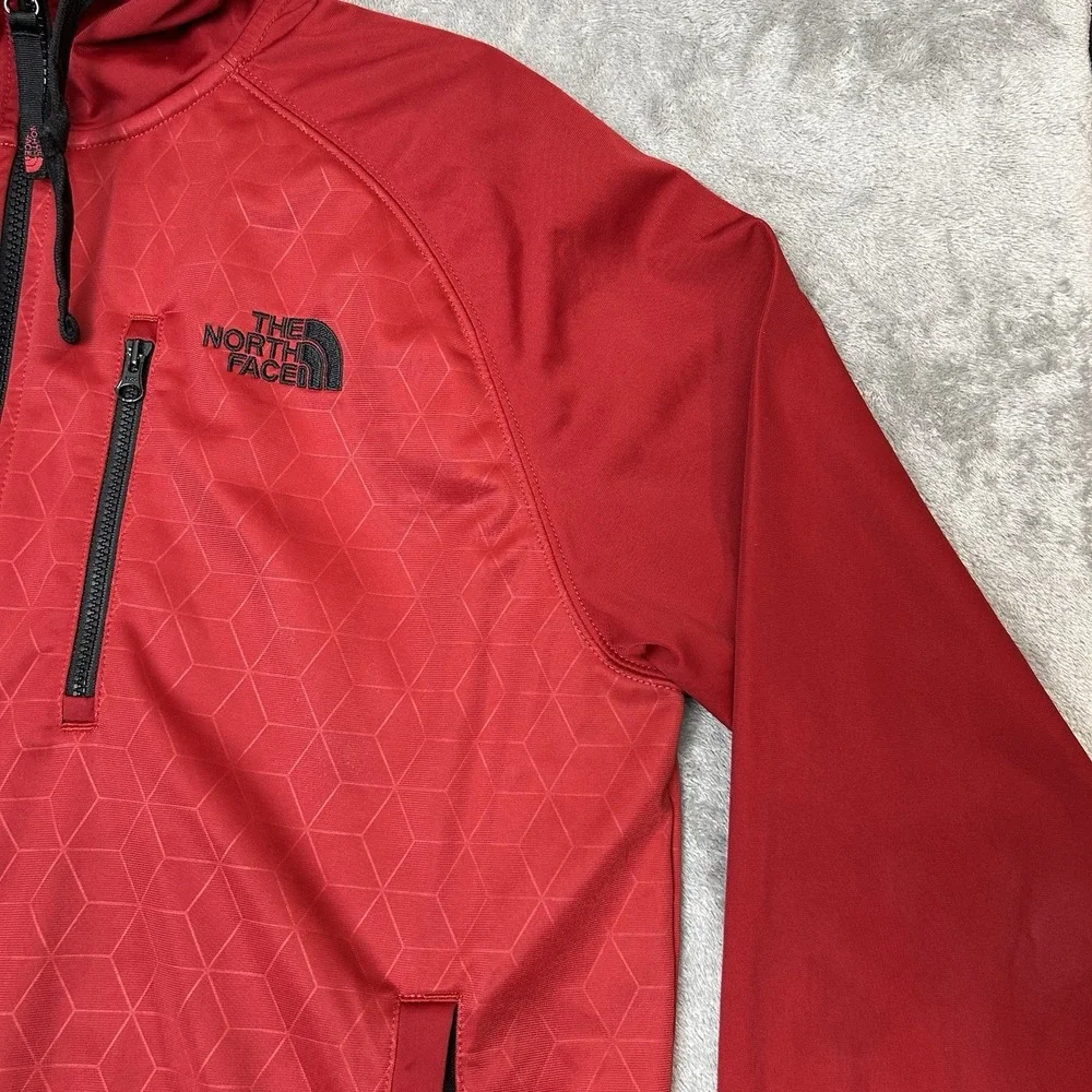 THE NORTH FACE Red Zipper Sweatshirt/Hooded Jacket Coat Men's Size Medium M